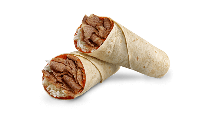 Meat Döner Wrap with Rice